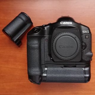 キヤノン(Canon)のcanon EOS-1v (PB-E2付) (フィルムカメラ)