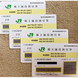 ジェイアール(JR)のJR東日本 東日本旅客鉄道 株主優待券 4枚④(その他)