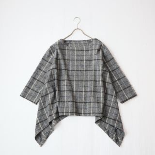 ネストローブ(nest Robe)のnest robe チェック ボートネックプルオーバー(シャツ/ブラウス(長袖/七分))