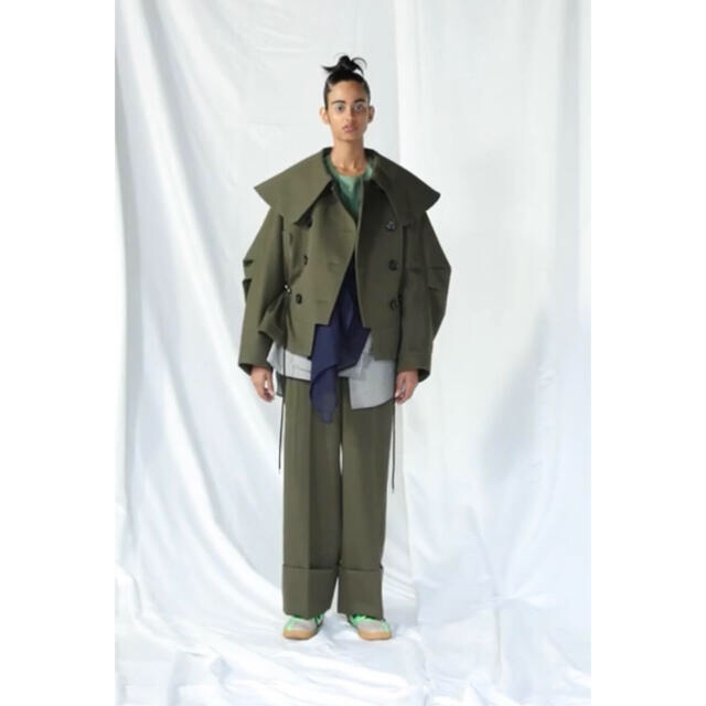 ENFOLD - 【新品タグ付き】ENFOLD エンフォルド ワイドパンツ カーキ