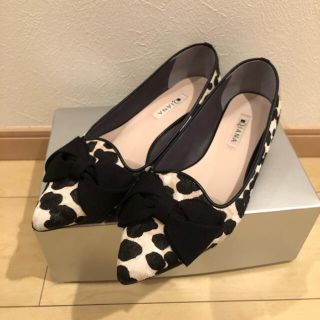 極美品　DIANA　レオパード　フラットシューズ　24.0