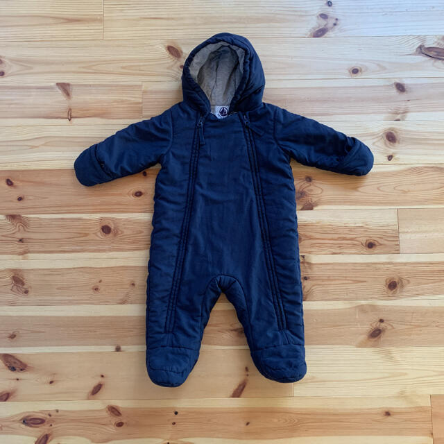 PETIT BATEAU(プチバトー)のプチバトー　カバーオール ジャンプスーツ キッズ/ベビー/マタニティのベビー服(~85cm)(ジャケット/コート)の商品写真