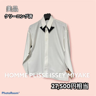 プリーツプリーズイッセイミヤケ(PLEATS PLEASE ISSEY MIYAKE)のBOW-TIE PRESS SHIRTボウタイシャツ(シャツ)