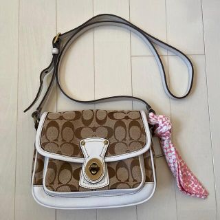 コーチ(COACH)のCOACH ショルダーバック(スカーフ付)(ショルダーバッグ)