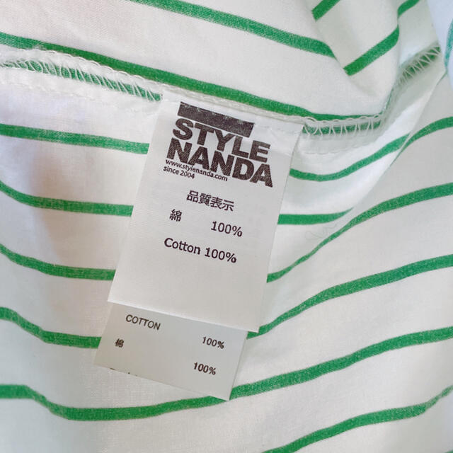 STYLENANDA(スタイルナンダ)のスタイルナンダ　ストライプリボンシャツ レディースのトップス(シャツ/ブラウス(長袖/七分))の商品写真