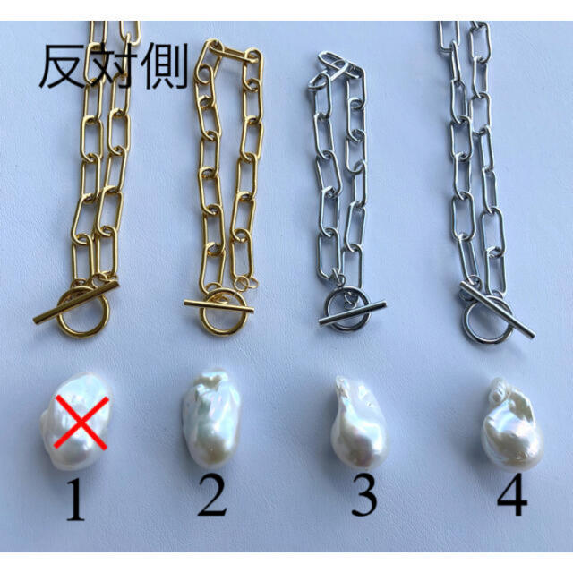 kiki様専用　バロックパール　ネックレス ハンドメイドのアクセサリー(ネックレス)の商品写真