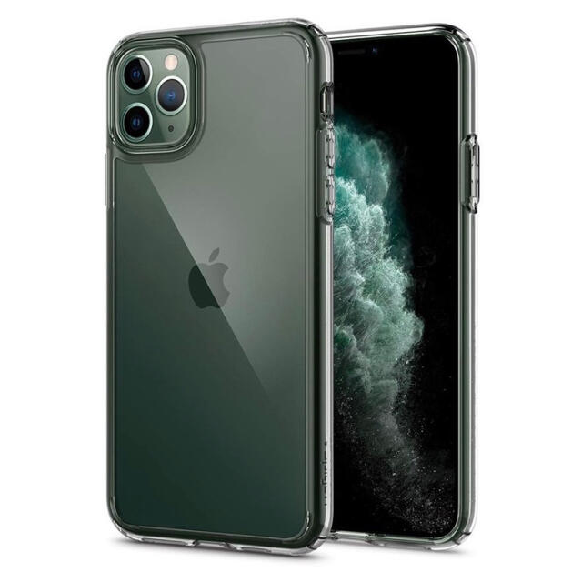 Spigen(シュピゲン)の開封未使用 Spigen iPhone11 Pro ケース ミッドナイトグリーン スマホ/家電/カメラのスマホアクセサリー(iPhoneケース)の商品写真