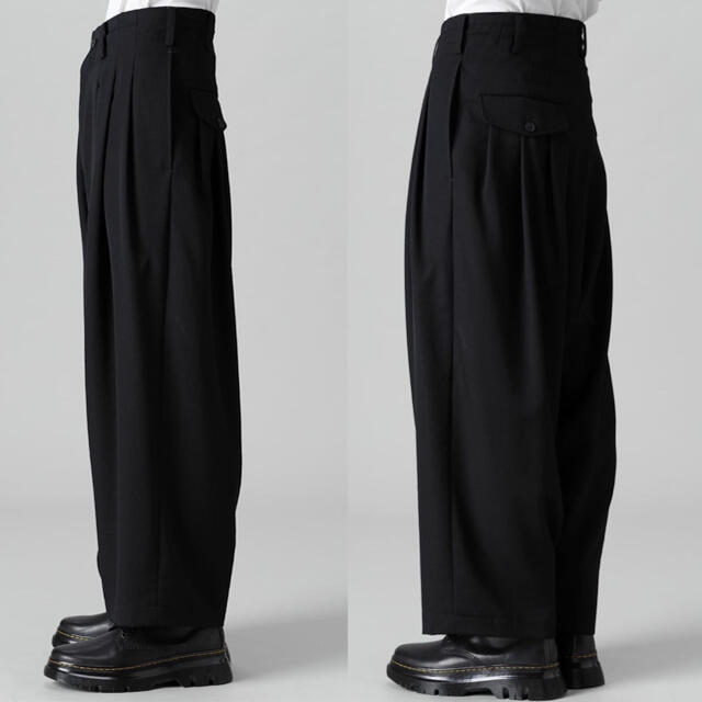 yohji yamamoto y's for men ギャバワイドスラックス