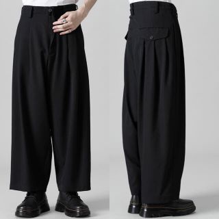 2021AW ヨウジヤマモト ウールギャバ12本タックワイドパンツ【1796 2021AW ヨウジヤマモト ウールギャバ12本タックワイドパンツ【1796