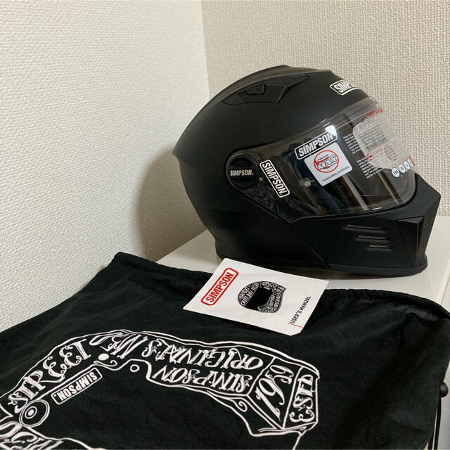 ほぼ未使用　シンプソン　darksom modbandit システムヘルメット