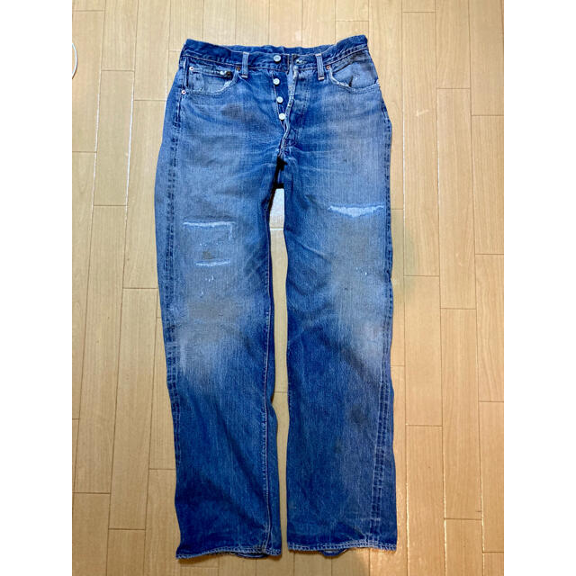 501(ゴーマルイチ)の（rick様専用）LEVIS リーバイス　501 xx 当時物　皮パッチ メンズのパンツ(デニム/ジーンズ)の商品写真