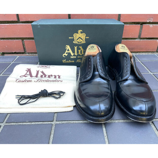 無料配達 Alden - 美品 オールデン Vチップ ドレス/ビジネス ...