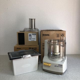 アムウェイ(Amway)のAmwayアムウェイ フードプロセッサー&パーツBOXフルセット(フードプロセッサー)