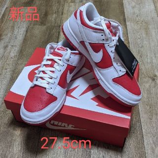 ナイキ(NIKE)の新品◇NIKE◇DUNK LOW CHAMPIONSHIP RED◇27.5cm(スニーカー)