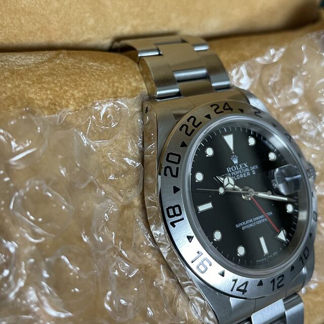 ROLEX(ロレックス)のロレックス エクスプローラー2 16570 U番 ノンポリ ギャラ付き メンズの時計(腕時計(アナログ))の商品写真