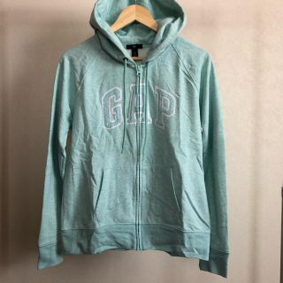 ギャップ(GAP)の古着　ＧＡＰ　ロゴパーカー◇Ｌサイズ◇水色◇L-0089(パーカー)