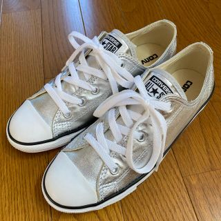 コンバース(CONVERSE)の【新品未使用】コンバース　オールスター　シルバー(スニーカー)