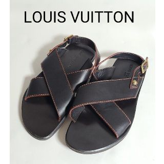 ルイヴィトン(LOUIS VUITTON)の正規品 LOUIS VUITTON ルイ ヴィトン レザーサンダル メンズ(サンダル)