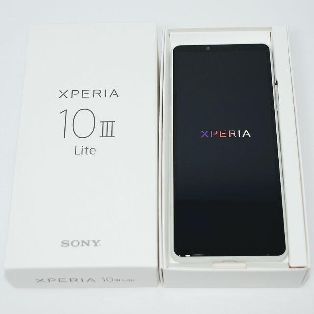 SONY(ソニー)の新品 Xperia 10 III Lite XQ-BT44  白 SIMフリー  スマホ/家電/カメラのスマートフォン/携帯電話(スマートフォン本体)の商品写真