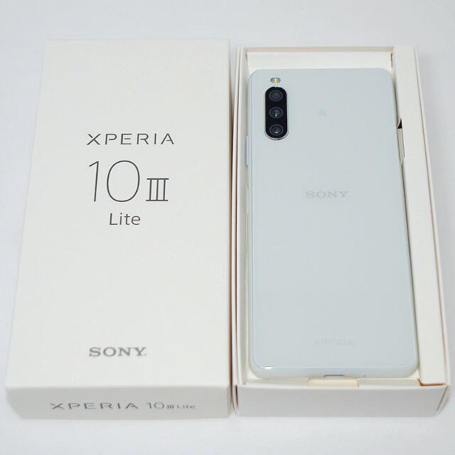 SONY(ソニー)の新品 Xperia 10 III Lite XQ-BT44  白 SIMフリー  スマホ/家電/カメラのスマートフォン/携帯電話(スマートフォン本体)の商品写真