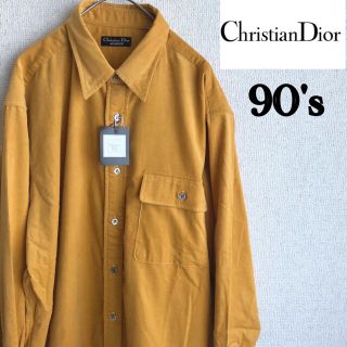 クリスチャンディオール(Christian Dior)の新品　90s Christian Dior 長袖　コーデュロイ　シャツ　Lサイズ(シャツ)