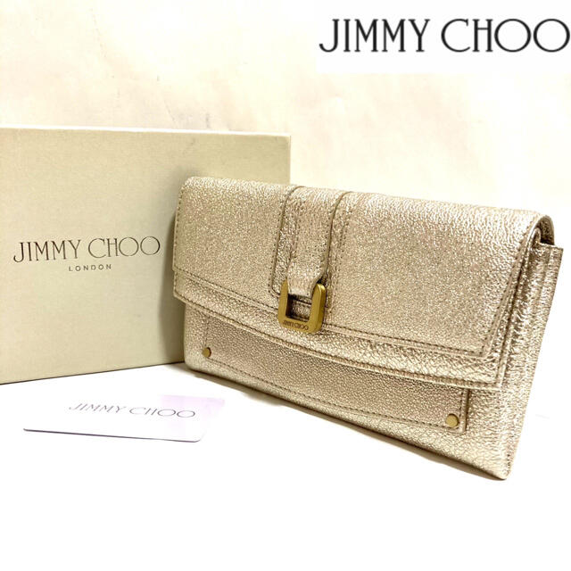 JIMMY CHOO(ジミーチュウ)の【正規品】超美品✨ジミーチュウ　長財布 レディースのファッション小物(財布)の商品写真