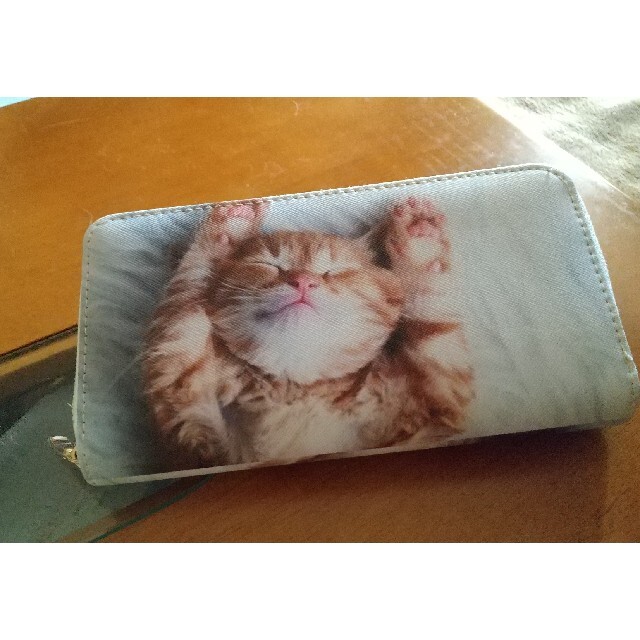 長財布猫ﾁｬﾝ柄 メンズのファッション小物(長財布)の商品写真