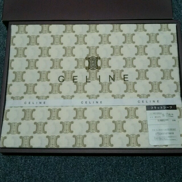 celine - 最終値引き‼ CELINE 寝具 フラットシーツ ダブルサイズの通販