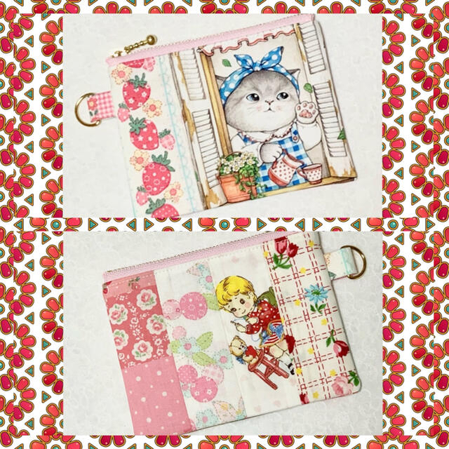 【専用⓫-❹】⚮̈forest tile etc…◆L蛇腹長財布◆完成画像