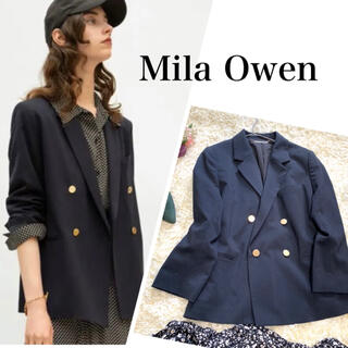 ミラオーウェン(Mila Owen)のMila Owen ミラオーウェン 金ボタン ジャケット 紺ブレ Mサイズ(テーラードジャケット)