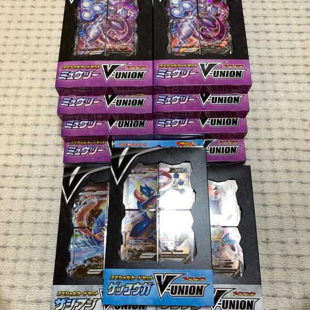 計11BOX V-UNION ミュウツー ザシアン ゲッコウガ 計11BOX V-UNION ミュウツー ザシアン ゲッコウガ