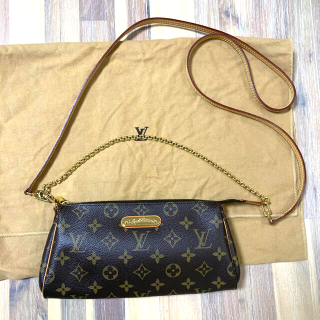 【美品】ルイヴィトン LOUIS VUITTON エヴァ　モノグラム