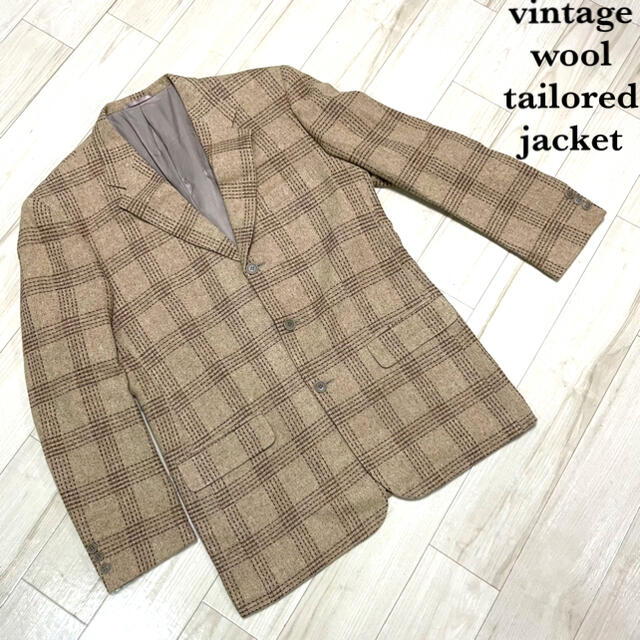 【used】vintage wool tailored jacket