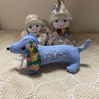 ミナペルホネン(mina perhonen)の〈専用です〉ハンドメイド ミナペルホネン ダックスフンド ぬいぐるみ (ぬいぐるみ)