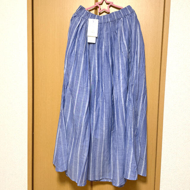 SM2(サマンサモスモス)のお値下げしました✨　SM2＊blue  ストライプスカート レディースのスカート(ロングスカート)の商品写真