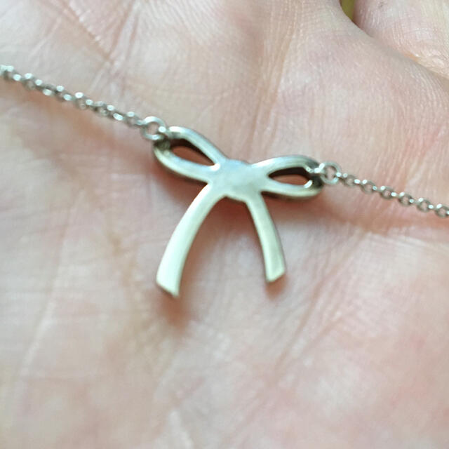 Tiffany & Co.(ティファニー)のティファニー　ネックレス　リボン 925 シルバー レディースのアクセサリー(ネックレス)の商品写真