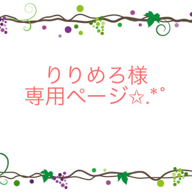 りりめろ様専用ページ✩.*˚の通販 by むぎ's shop|ラクマ