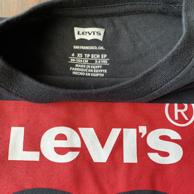 Levi's(リーバイス)の【新品】Levi‘s リーバイス ロンT 長袖 キッズ 4 黒 キッズ/ベビー/マタニティのキッズ服女の子用(90cm~)(Tシャツ/カットソー)の商品写真