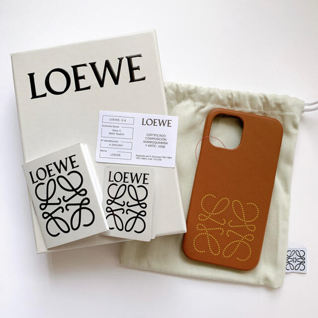 - LOEWE 【国内完売】LOEWE アナグラム ケース 12pro & iPhone12 iPhoneケース 女性が喜ぶ♪