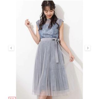 ジルバイジルスチュアート(JILL by JILLSTUART)の美品　ジルバイジルスチュアート  2.6万　 2way オーバーチュールドレス(ミディアムドレス)