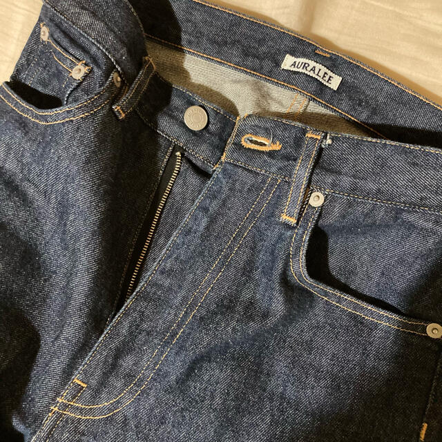 COMOLI(コモリ)のAURALEE/オーラリーhard twist Denim 5ポケット パンツ レディースのパンツ(デニム/ジーンズ)の商品写真