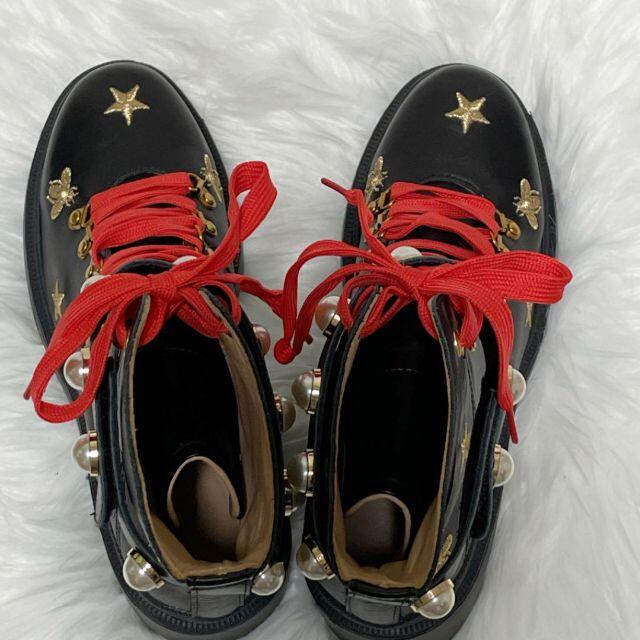 GUCCI - 【新品】GUCCI グッチ ハイカットブーツ パールベルト GUCCI - 【新品】GUCCI グッチ ハイカットブーツ パールベルト