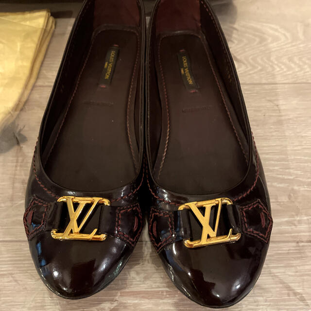 LOUIS VUITTON(ルイヴィトン)の【LOUIS VUITTON】ルイヴィトン バレエシューズ 靴 パンプス ロゴ レディースの靴/シューズ(バレエシューズ)の商品写真