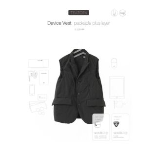 ワンエルディーケーセレクト(1LDK SELECT)のTEATORA テアトラ Device Vest Packable ベスト(ダウンベスト)