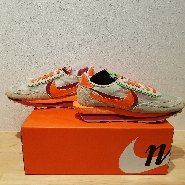 NIKE(ナイキ)のCLOT×SACAI×NIKE LD WAFFLE オレンジブレイズ メンズの靴/シューズ(スニーカー)の商品写真