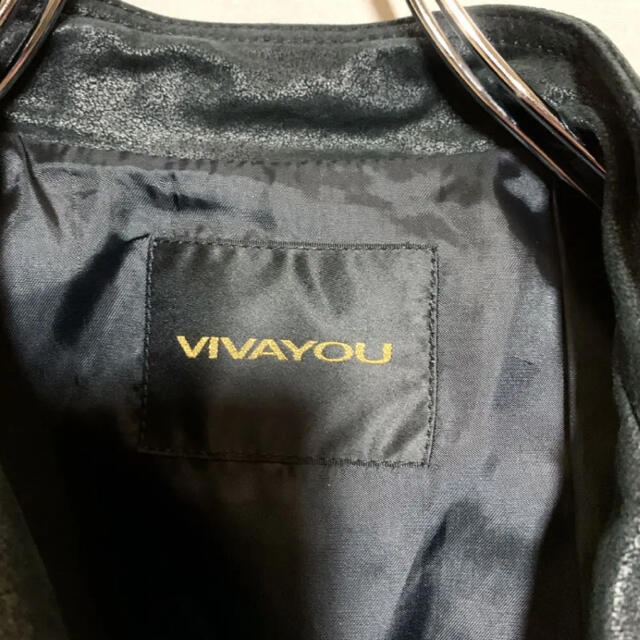 VIVAYOU(ビバユー)の【極美品】VIVAYOU ビバユー 本革ダブルライダースジャケット レザー レディースのジャケット/アウター(ライダースジャケット)の商品写真