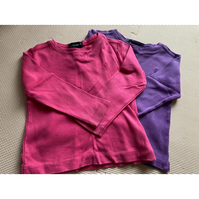 Ralph Lauren(ラルフローレン)のラルフローレン🐎３Ｔピンク&紫ロンTセット キッズ/ベビー/マタニティのキッズ服女の子用(90cm~)(Tシャツ/カットソー)の商品写真