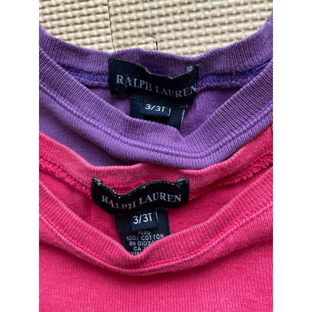 Ralph Lauren(ラルフローレン)のラルフローレン🐎３Ｔピンク&紫ロンTセット キッズ/ベビー/マタニティのキッズ服女の子用(90cm~)(Tシャツ/カットソー)の商品写真