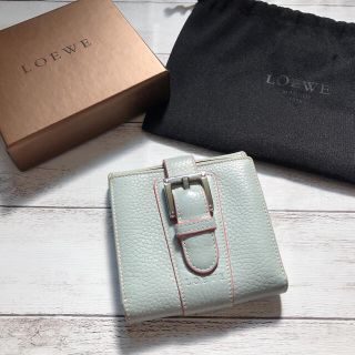 ロエベ(LOEWE)の【本革】希少 LOEWE ロエベ レディース レザー 折り財布 三つ折り財布(財布)