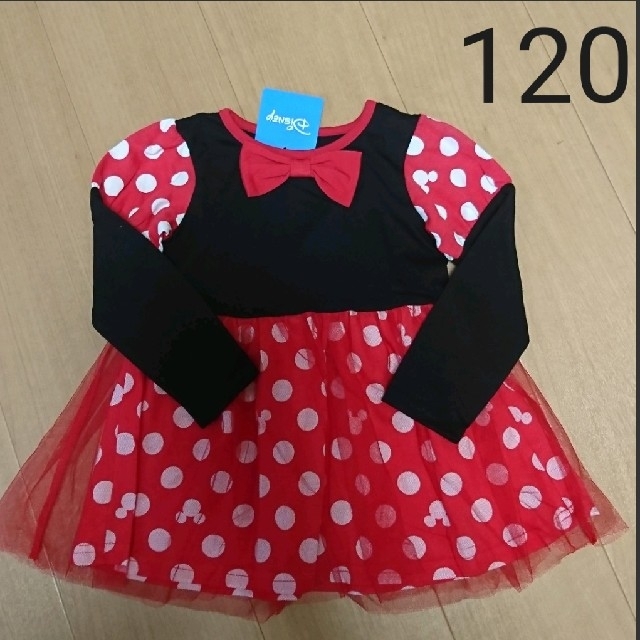 Disney(ディズニー)のミニー なりきり ワンピース キッズ/ベビー/マタニティのキッズ服女の子用(90cm~)(ワンピース)の商品写真